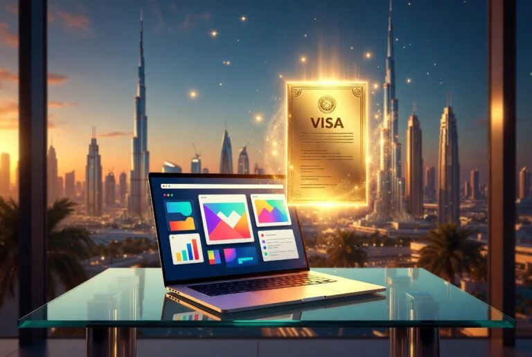 UAE Golden Visa residency card earned by freelance web designer Suman Kumar Phuyal